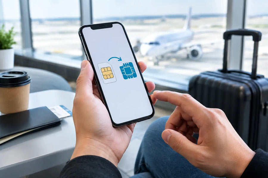 How to Switch Mobile Data to eSIM Before You Fly